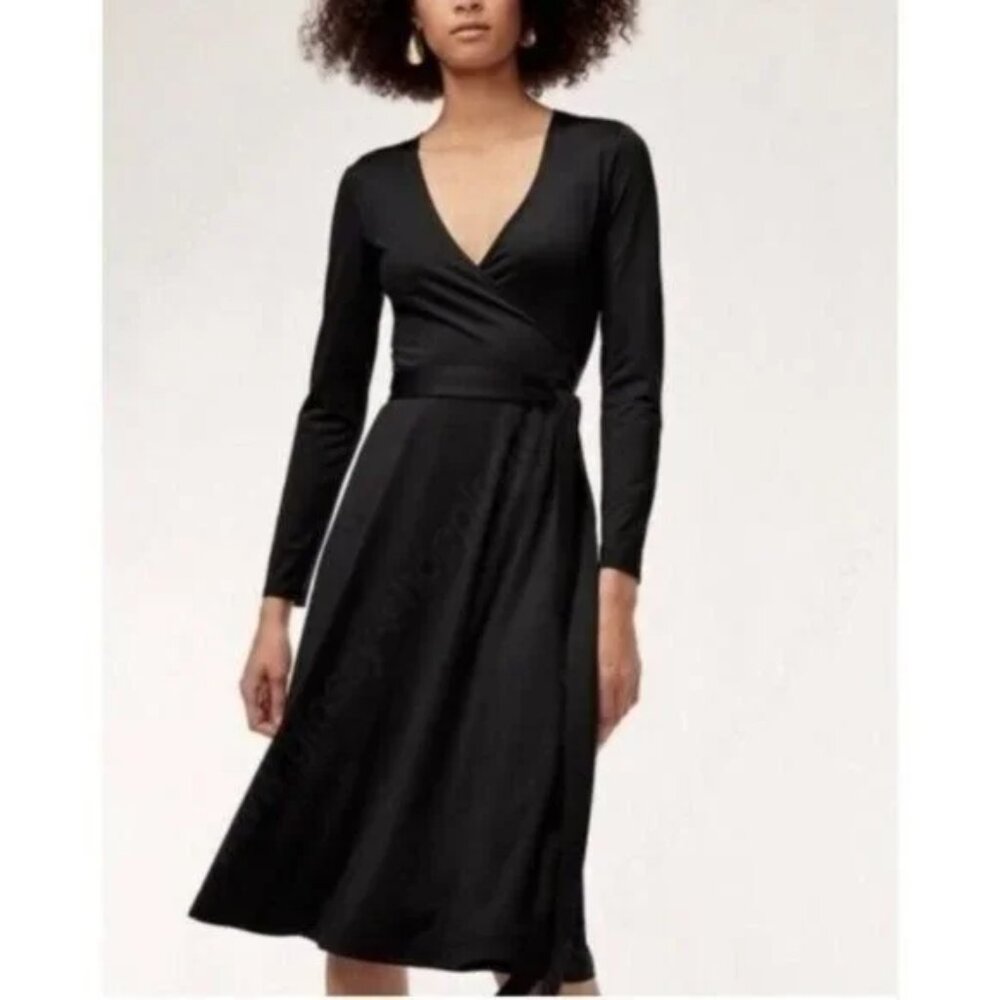 Aritizia Babaton Tyler Wrap Dress XXS Black NWT